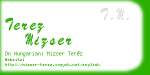 terez mizser business card